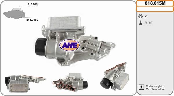 AHE 818.015M - Radiatore olio, Olio motore www.autoricambit.com