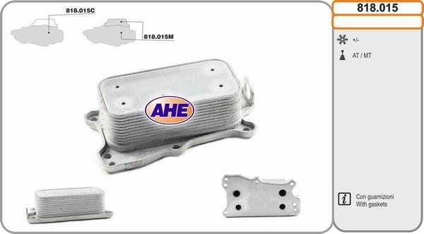 AHE 818.015 - Radiatore olio, Olio motore www.autoricambit.com