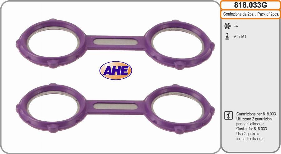 AHE 818.033G - Radiatore olio, Olio motore www.autoricambit.com