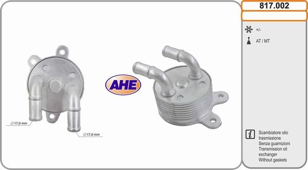 AHE 817.002 - Radiatore olio, Olio motore www.autoricambit.com