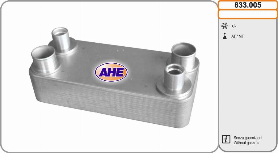 AHE 833.005 - Radiatore olio, Olio motore www.autoricambit.com