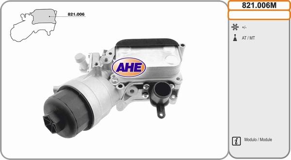 AHE 821.006M - Radiatore olio, Olio motore www.autoricambit.com