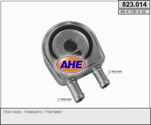 AHE 823.014 - Radiatore olio, Olio motore www.autoricambit.com