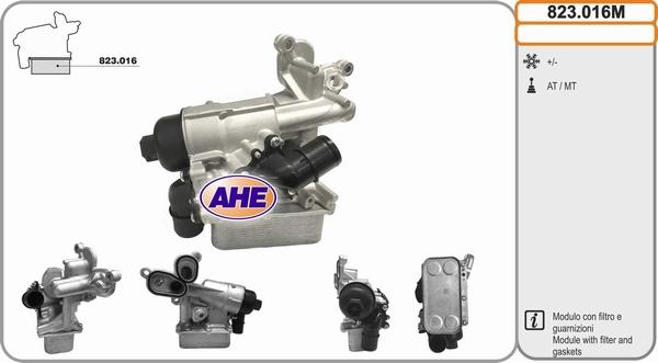 AHE 823.016M - Radiatore olio, Olio motore www.autoricambit.com