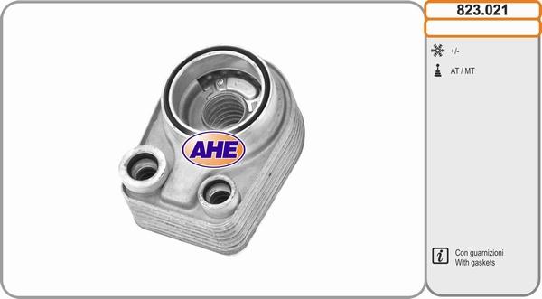 AHE 823.021 - Radiatore olio, Olio motore www.autoricambit.com