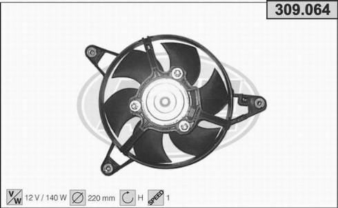 AHE 309.064 - Ventola, Raffreddamento motore www.autoricambit.com