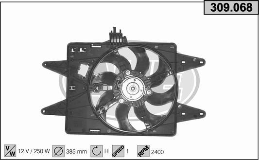 AHE 309.068 - Ventola, Raffreddamento motore www.autoricambit.com