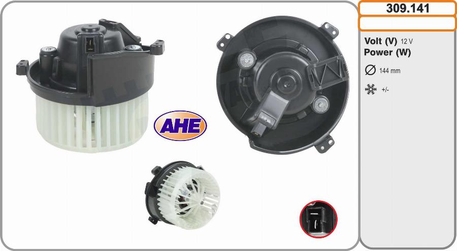 AHE 309.141 - Ventilatore abitacolo www.autoricambit.com