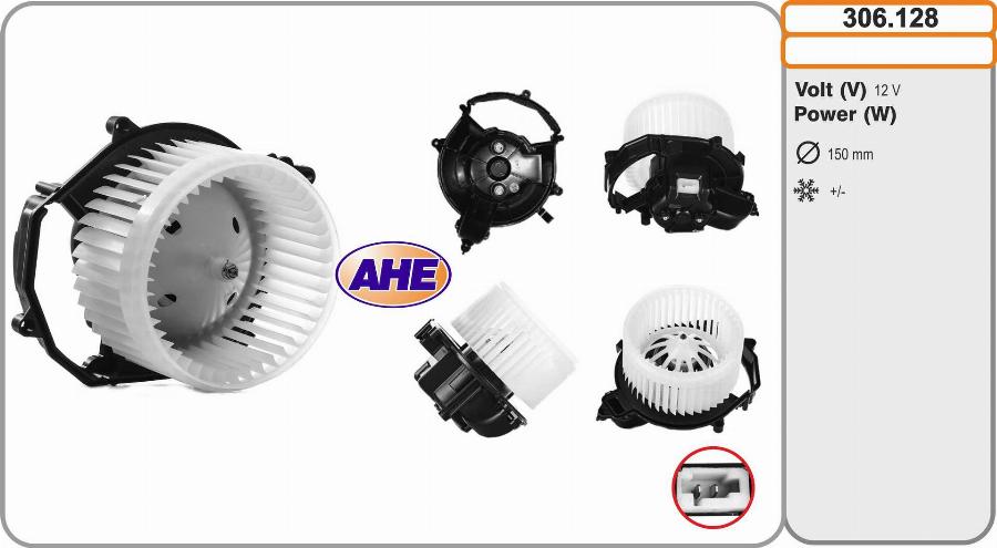 AHE 306.128 - Ventilatore abitacolo www.autoricambit.com