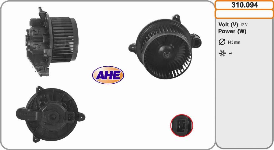 AHE 310.094 - Ventilatore abitacolo www.autoricambit.com