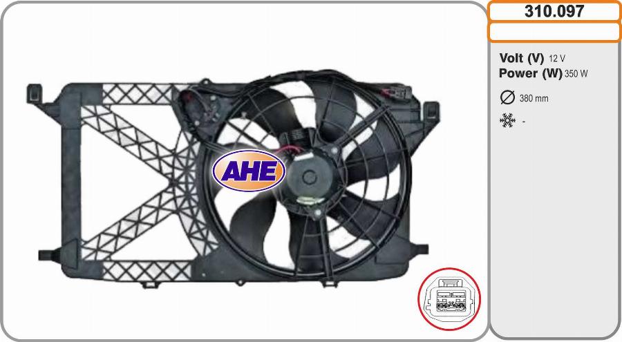 AHE 310.097 - Ventola, Raffreddamento motore www.autoricambit.com