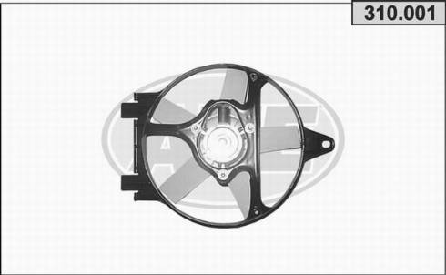 AHE 310.001 - Ventola, Raffreddamento motore www.autoricambit.com