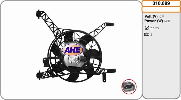 AHE 310.089 - Ventola, Raffreddamento motore www.autoricambit.com