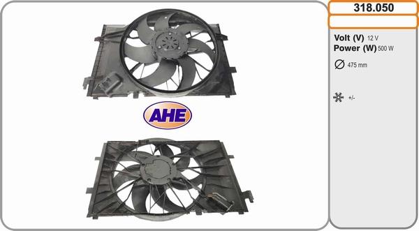 AHE 318.050 - Ventola, Raffreddamento motore www.autoricambit.com