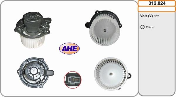 AHE 312.024 - Ventilatore abitacolo www.autoricambit.com