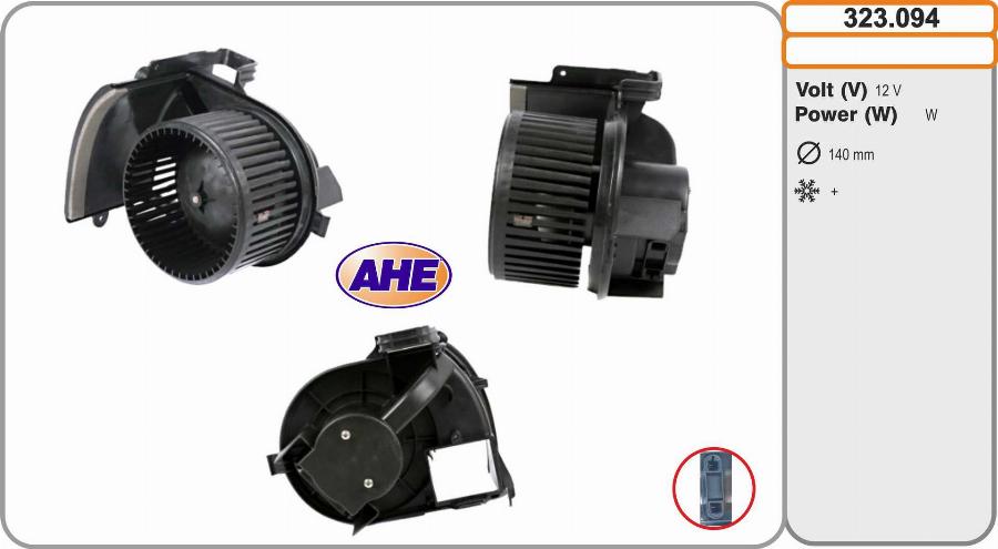 AHE 323.094 - Ventilatore abitacolo www.autoricambit.com