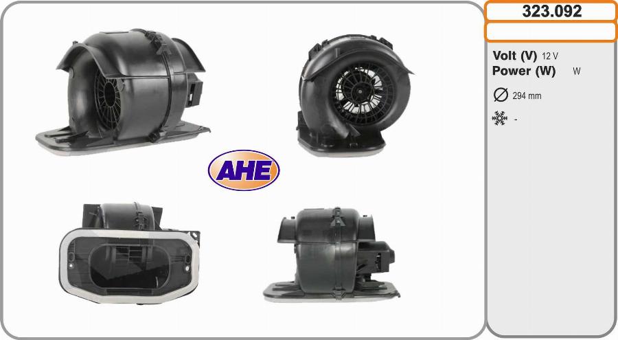 AHE 323.092 - Ventilatore abitacolo www.autoricambit.com