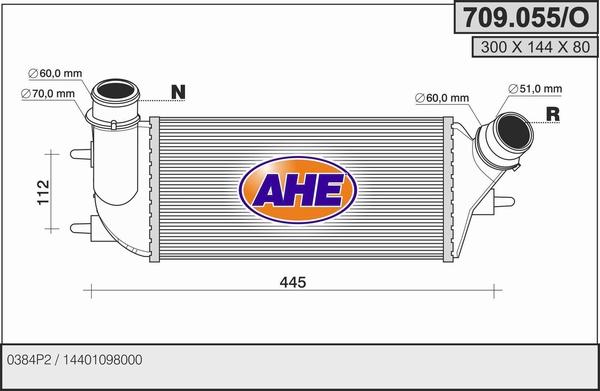 AHE 709.055/O - Intercooler www.autoricambit.com