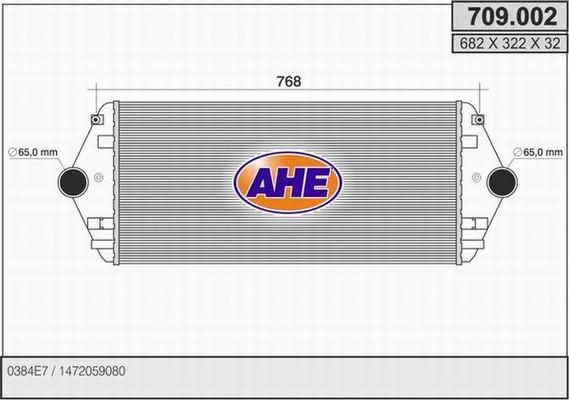 AHE 709.002 - Intercooler www.autoricambit.com