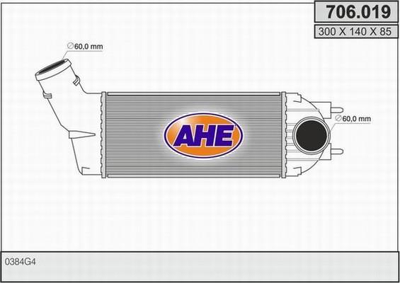 AHE 706.019 - Intercooler www.autoricambit.com