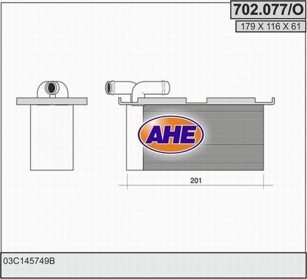 AHE 702.077/O - Intercooler www.autoricambit.com