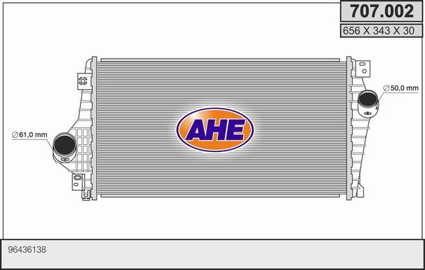 AHE 707.002 - Intercooler www.autoricambit.com