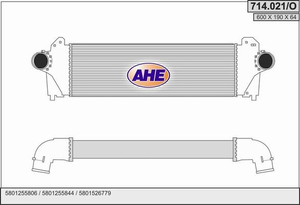 AHE 714.021/O - Intercooler www.autoricambit.com