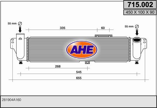 AHE 715.002 - Intercooler www.autoricambit.com