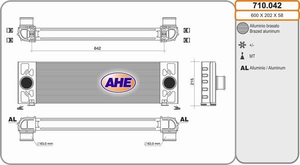 AHE 710.042 - Intercooler www.autoricambit.com