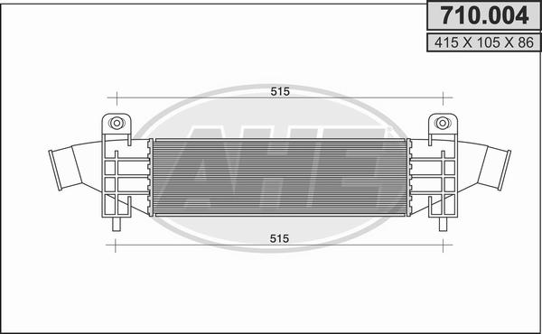 AHE 710.004 - Intercooler www.autoricambit.com