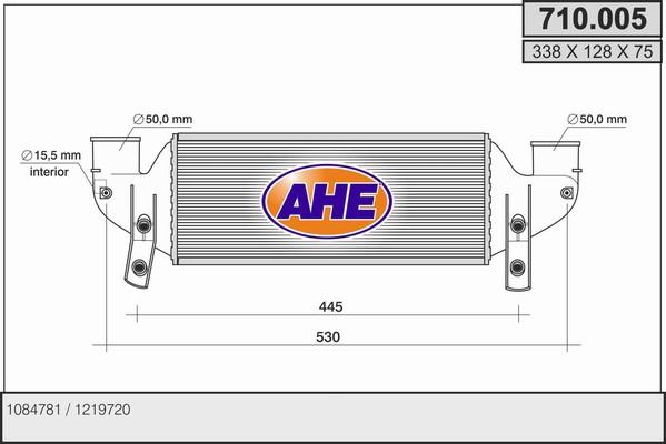 AHE 710.005 - Intercooler www.autoricambit.com