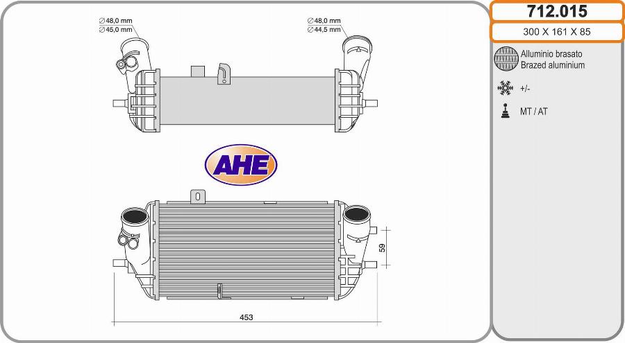 AHE 712.015 - Intercooler www.autoricambit.com