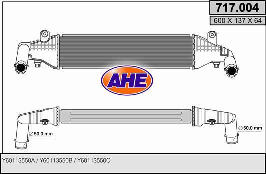 AHE 717.004 - Intercooler www.autoricambit.com