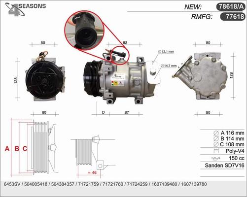 AHE 78618/A - Compressore, Climatizzatore www.autoricambit.com