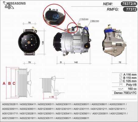 AHE 78372/A - Compressore, Climatizzatore www.autoricambit.com