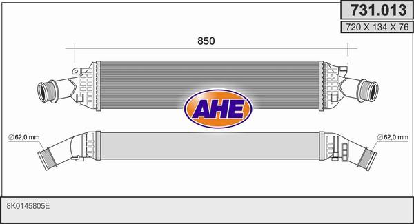 AHE 731.013 - Intercooler www.autoricambit.com