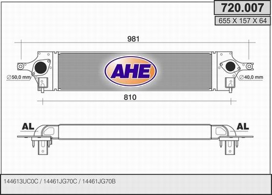 AHE 720.007 - Intercooler www.autoricambit.com