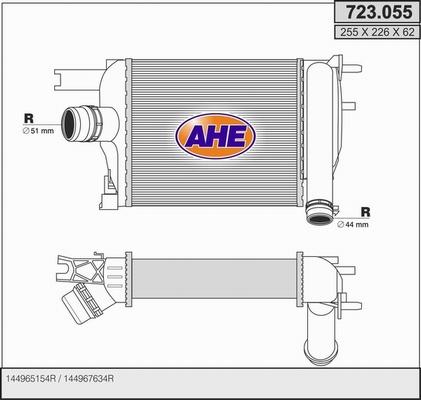 AHE 723.055 - Intercooler www.autoricambit.com