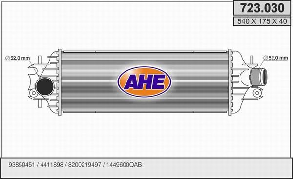 AHE 723.030 - Intercooler www.autoricambit.com