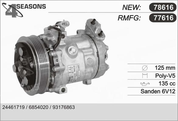 AHE 77616 - Compressore, Climatizzatore www.autoricambit.com