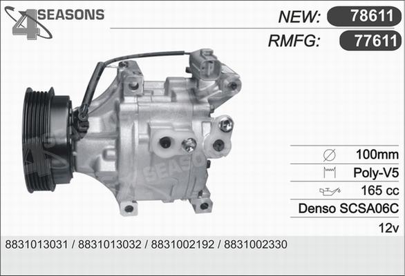 AHE 77611 - Compressore, Climatizzatore www.autoricambit.com