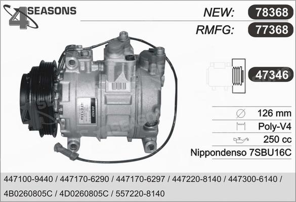 AHE 77368 - Compressore, Climatizzatore www.autoricambit.com