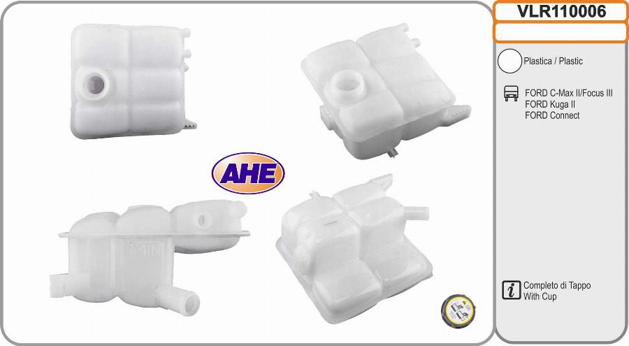 AHE VLR110006 - Serbatoio compensazione, Refrigerante www.autoricambit.com