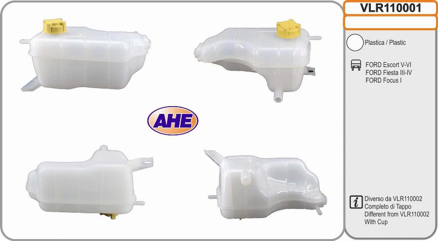 AHE VLR110001 - Serbatoio compensazione, Refrigerante www.autoricambit.com