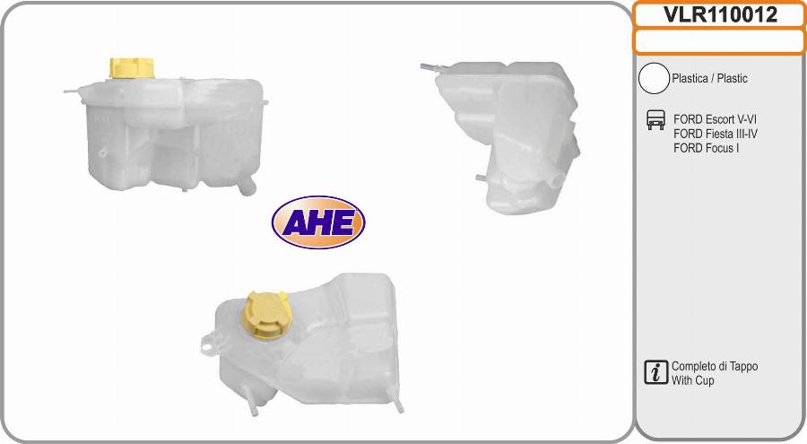 AHE VLR110012 - Serbatoio compensazione, Refrigerante www.autoricambit.com