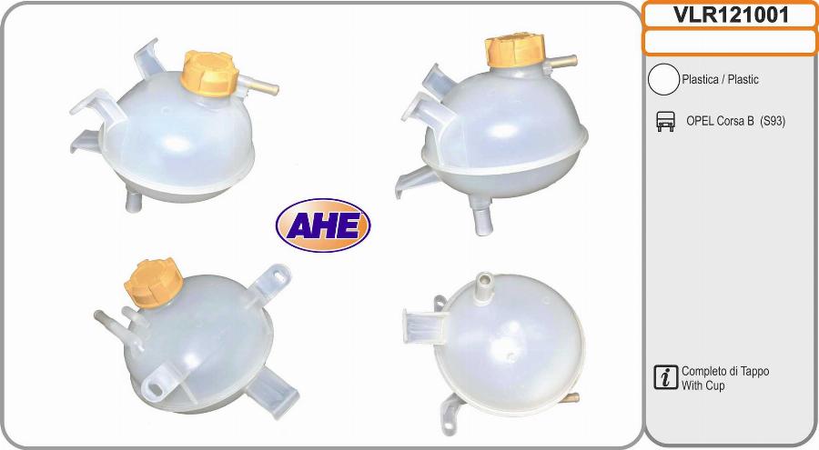 AHE VLR121001 - Serbatoio compensazione, Refrigerante www.autoricambit.com