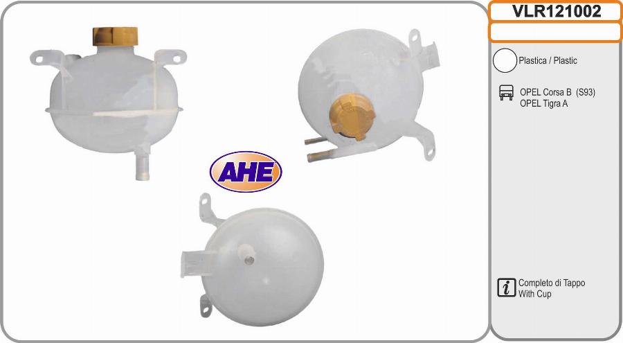 AHE VLR121002 - Serbatoio compensazione, Refrigerante www.autoricambit.com