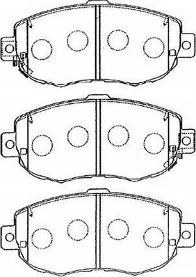 AISIN A1N056 - Kit pastiglie freno, Freno a disco www.autoricambit.com