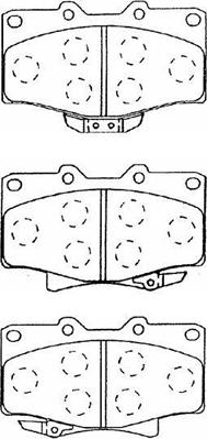 Aisin A1N026 - Kit pastiglie freno, Freno a disco www.autoricambit.com