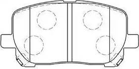 AISIN A1N105 - Kit pastiglie freno, Freno a disco www.autoricambit.com